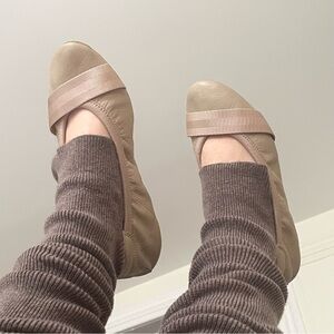 Y2K Sporty Puma Leather Ballet Flats